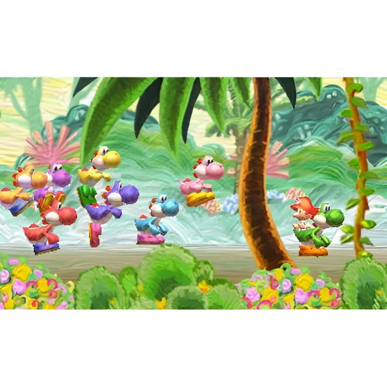 Nintendo 3DS Game: Yoshi's New Island with Various Art Styles