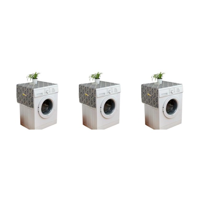 Wosthever Cubierta De Doble Polvo Para Lavadora - Aparato Limpio Y Prolijo Lavable A Máquina Cubierta De La Máquina Refrigerador Toalla Azul Y Type1 NO1