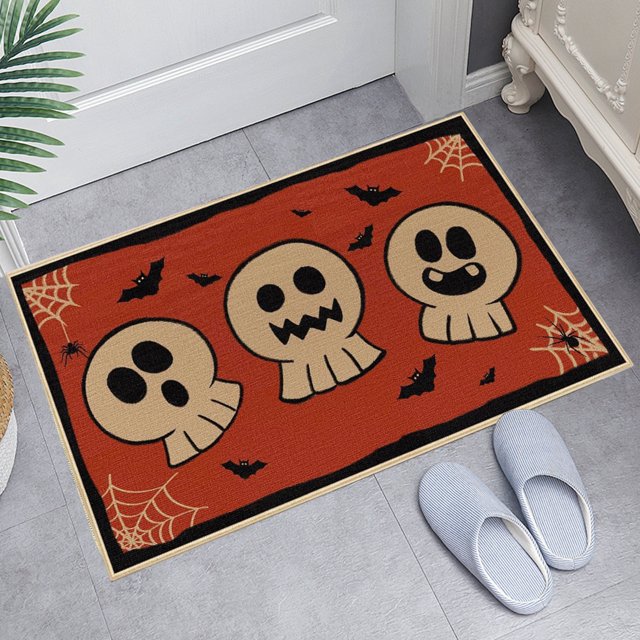 Halloween Floor Mat Horror Decorative Floor Mat Entrance Door Mat Bathroom Floor Mat Stain Floor Mat