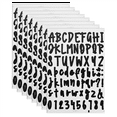 thumbnail image 2 of 8 Sheets Self Adhesive Vinyl Letters Numbers Kit, Stickers DIY Decal Script Pantry Labels for Signs, 2 of 9