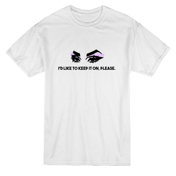 Drag Queen I'd like To Keep It On Graphic Men White T-Shirt, Male x-Large