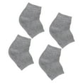 thumbnail image 2 of Shisuyan 2 Pairs Anti-crack Heel Socks Gel Heel Protector Moisturizing Socks Exfoliating Ankle Socks (Grey), 2 of 8