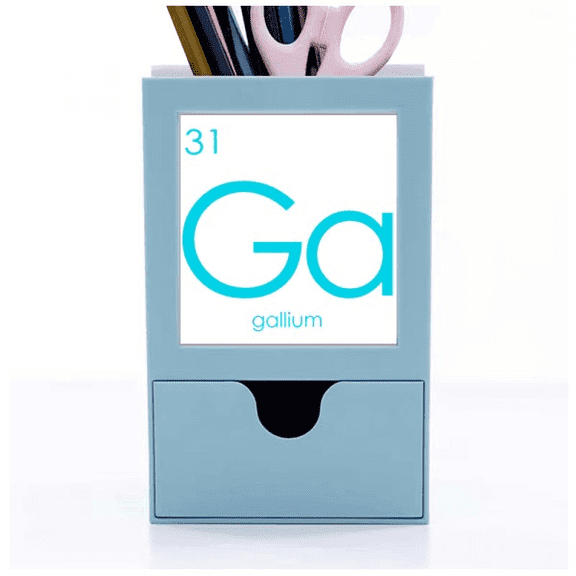 Chestry Elements Period Table Poor Metals Gallium Ga Desk Supplies Organizer Pen Holder Card