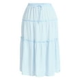 thumbnail image 2 of Terra & Sky Women's Plus Size Tiered Maxi Skirt, Sizes 0X-5X, 2 of 5