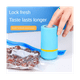 thumbnail image 2 of Mini sellador de bolsas portátil recargable por USB, de mano, para cocina, inteligente, para alimentos pequeños, para el hogar, con 10 bolsas, color azul, 2 of 8