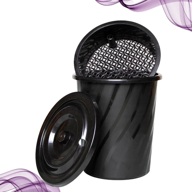 Houderco Bote De Plástico Negro Para Almacenar De Té Con Decorativo Y Duradero