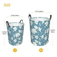 thumbnail image 4 of KLL Lilies Flowers Waterproof Foldable Laundry Hamper Bucket with Handles for Storage Bin,Kids Room,Home Organizer (Small ), 4 of 7