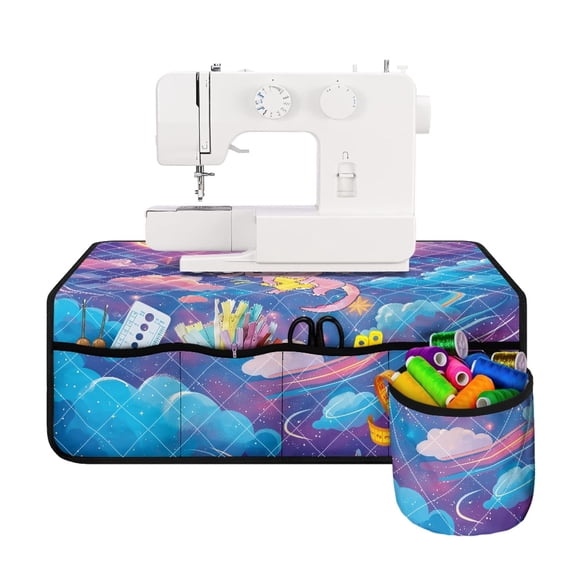 HELLHERO Sewing Machine Pad Beautiful & Practical Fusion Scratches Proof Dustproof for Household, Axolotl