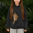 thumbnail image 6 of Boys Girls Animal Pouch Hoodie Dog Hoodie Carrier Long Sleeve Hoodie with Pockets Fall Clothes 13-14 Years, 6 of 6