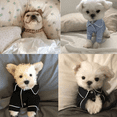 thumbnail image 5 of Pijamas para perros, ropa de dormir, camisas suaves de seda, pijamas para cachorros pequeños, yorkshire terrier, bulldog y gatos., 5 of 5