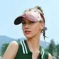 thumbnail image 6 of Daiia Butterflies and Vintage Pattern Sport Sun Visor Hats Visor Cap Adjustable Empty Top Baseball Cap Cotton Ball Caps for Women and Men, 6 of 8