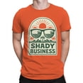 thumbnail image 2 of Shady Business Beach Theme Art Men's T-shirt Orange, 2 of 3