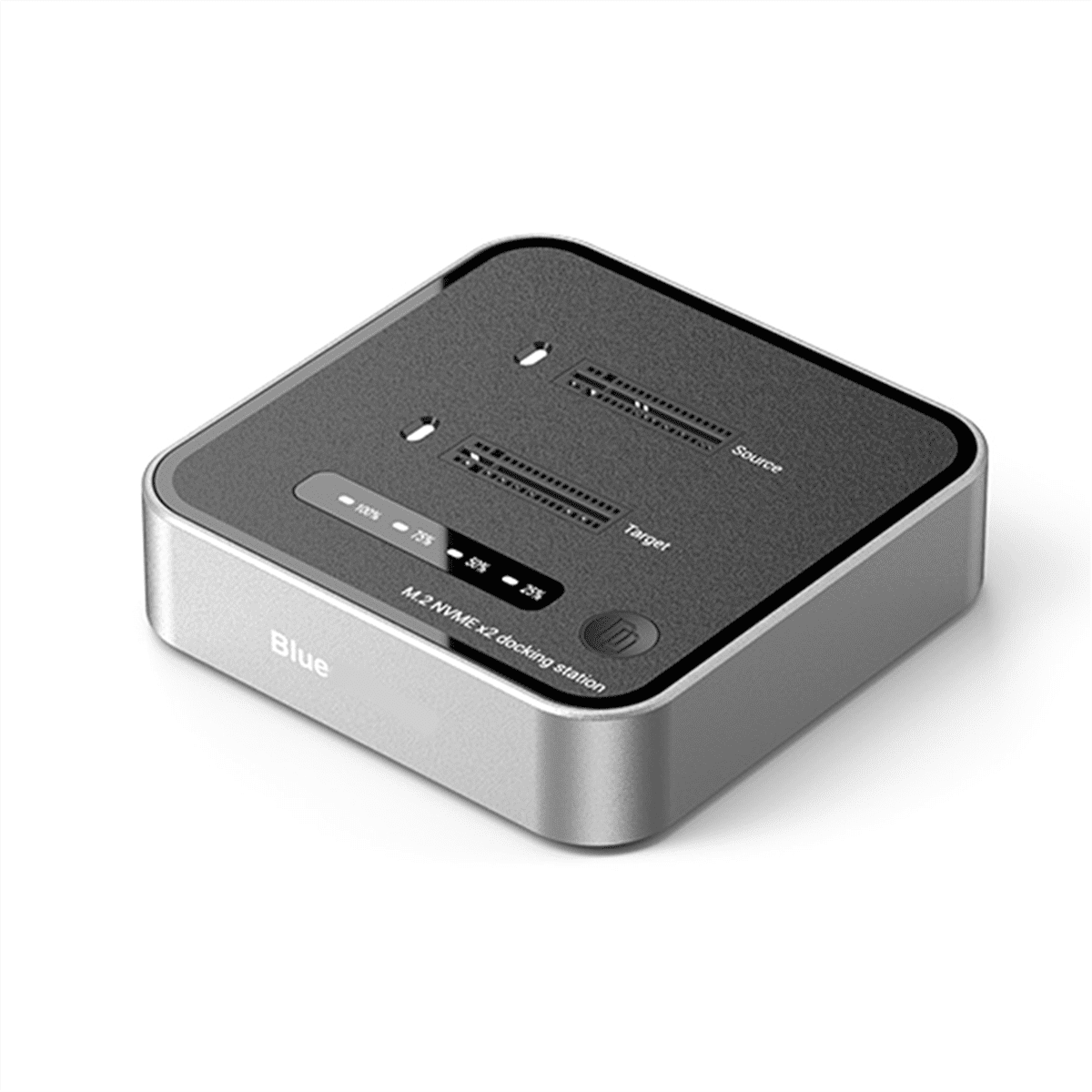 M2 20Gbps Two Bay SSD Docking Station Dual Bay Offline USB C to NVME PCiE Docking Station Offine Clone SSD Dock US Plug,1 x NVME PCIE Dock 1 x adapter