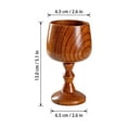 thumbnail image 2 of Hand-made  Wooden Wine Goblet Drinking Cup, Vintage Wine Chalice Goblet & Communion Cups, Elegant Wooden Cups, Perfect for Wedding, Christmas, Churches, Home, Rustic Kitchen and Gift, 2 of 7