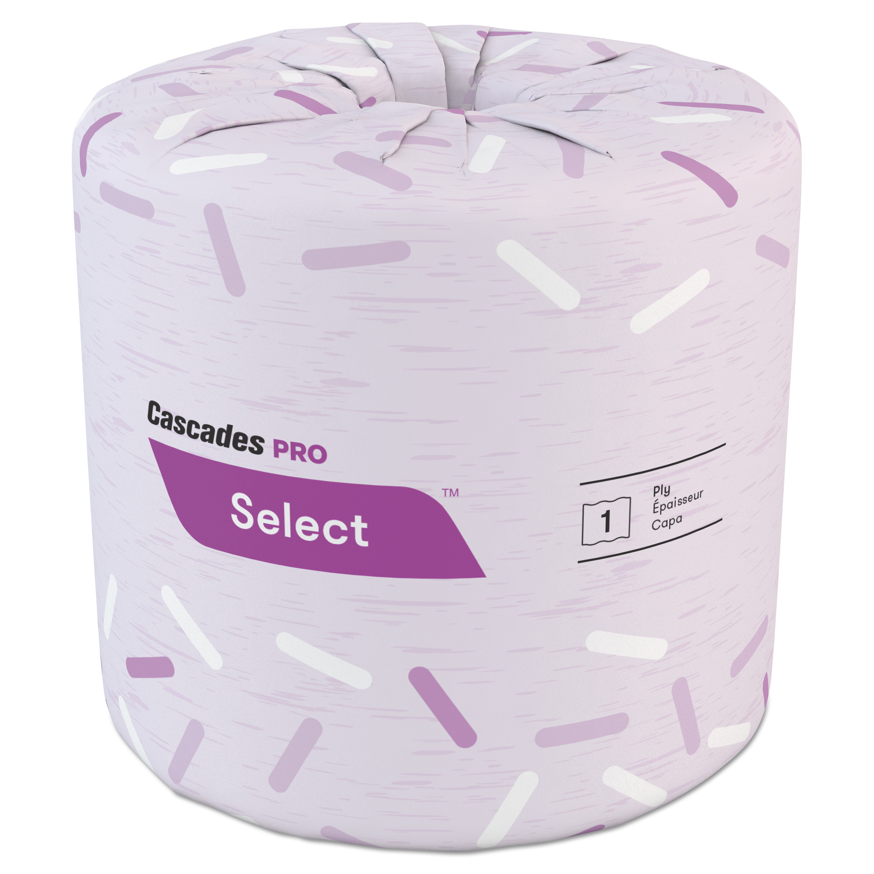 Select Standard Bath Tissue, 1Ply, White, 4.25 x 3.8, 1000 Sheets/Roll