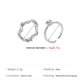 thumbnail image 3 of Anillos para mujer, regalos para mujer, anillo irregular de dos piezas con personalidad para los dedos, joyería de moda y versátil., 3 of 5
