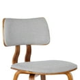 thumbnail image 6 of HomeStock Baroque Bliss Mid-Century Modern Dining Chair with Walnut Wood Frame, 18"W x 20"D x 29"H, Upholstered in Gray, Green, or Charcoal Fabric, 6 of 10