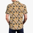 thumbnail image 6 of Wukai Cute Dogs Head Men’s Polo Shirts,Quick-Dry Athletic Shirt,Classic Fit Shirts-Small, 6 of 8