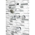 thumbnail image 2 of Kingston Brass KBX8131BX Metropolitan Three-Handle Tub and Shower Faucet, Polished Chrome, 2 of 5