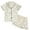AB45 White, variant on Bainana Girls 2 Pieces Sleep Outfit Set Cartoon Print Short Sleeve Button Down Shirts And Shorts Set Soft Leisure Toddler Girls Holiday School Daily Loungewear Size 2-3 Years White