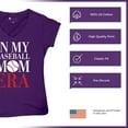 thumbnail image 6 of In My Baseball Mom Era Women's V-Neck T-shirt Funny Mom of Boys Best Team Supporter Mother Active Sports Child Mommy Tee, 6 of 7