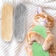 thumbnail image 5 of Juguetes con hierba gatera para gatos Dorakitten para gatitos de interior: Juguete de almohadas suaves y resistentes de 3 piezas - Juguete interactivo para patear gatos (verde), 5 of 5