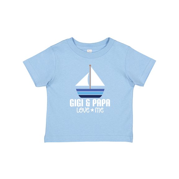 Inktastic Gigi and Papa Love Me Boys Grandson Boys Baby T-Shirt