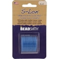 thumbnail image 2 of The Beadsmith S-Lon Bead Cord – .5 mm Twisted Nylon Cord, Blue Color, TEX210, 77 Yards, 2 of 6