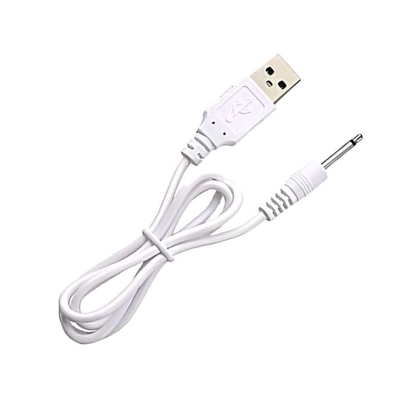 2.5mm USB Charging Cable (2-Pack), Replacement Charger Cord for Electronic Devices, Durable & Fast Charge Power Adapter