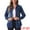 Blue, variant on DARING DIVA Women's Long Sleeve Denim Jacket XS Dark Blue
