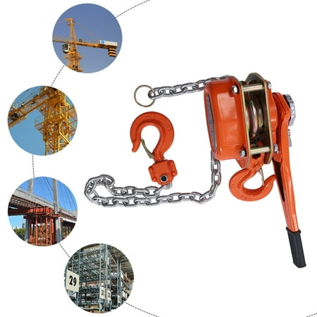 

Fichiouy Chain Lever Block Hoist Manual Chain Hoist 6600LBS Puller Pulley Chain Hoist 3 Ton
