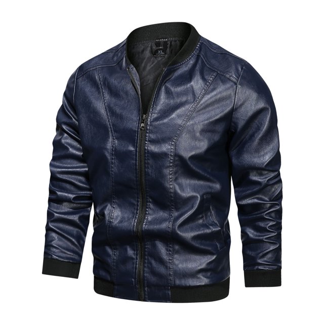 Chaquetas de Cuero de Imitación Para Hombre, Chaqueta de Cuero de Uniforme de Béisbol Informal de Otoño E Invierno, Chaqueta de Cuero Odeerbi ODB-4