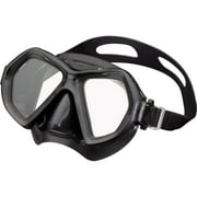 Reef Tourer Adult X-Plore 2-Window Snorkeling Mask, Black