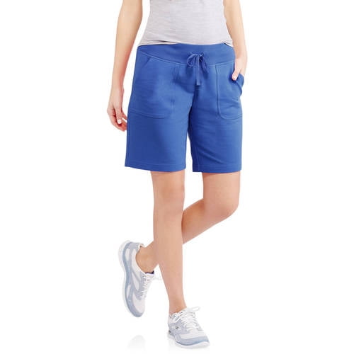 Athletic Works Women's Athleisure French Terry Bermuda Shorts