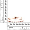 thumbnail image 4 of Gem Stone King 0.55 Ct Purple Amethyst and White Created Sapphire 18K Rose Gold Plated Silver Bracelet, 4 of 4
