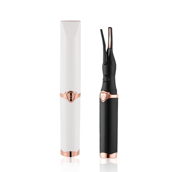 Electrónico USB Natural Fake Eye Peach Curler Portátil 3 Modo Temperatura Calentada Pestañas Curling Herramienta Plástico Belleza Suministros Blanco seitruly CE001713-01B