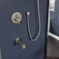 thumbnail image 5 of Eviva Splash Shower and Tub Faucet Set in Brushed Nickel Finish, 5 of 5