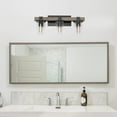 thumbnail image 3 of Elegant Designs Industrial Rustic Lantern Restored Wood Look 3 Light Bath Vanity, 3 of 9