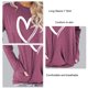 thumbnail image 2 of Forro Polar De Manga Larga Camiseta De Manga Larga Cuello Redondo Polar Con Bolsillo Transpirable Fibra De Poliéster Mujer Top Wear Rose Red M ANGGREK Rosa Roja M, 2 of 3