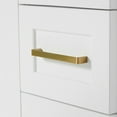 thumbnail image 2 of Ariel Taylor 37 In. Right Offset Rectangle Sink Vanity With Carrara White Marble Countertop In White, 2 of 11