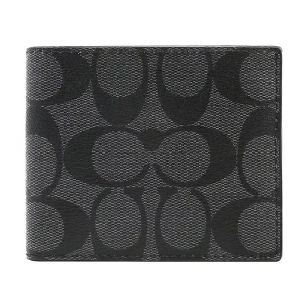 CARTERA HOMBRE COACH ORIGINAL ID BILL SIGNATURE CANVAS BLACK 66551