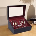 thumbnail image 3 of Rotating Watch Winder Automatic Wristwatch Storage Box Quiet Motor Rectangular Watch Winder, 3 of 15