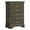 Gray, variant on Passion Furniture Louis Phillipe II Cappuccino 5 Drawer Chest of Drawers (31 in L. X 16 in W. X 48 in H.)