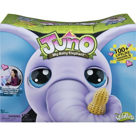 Juno My Baby Elephant with Interactive Moving Trunk and Over 150 Sounds and Movements