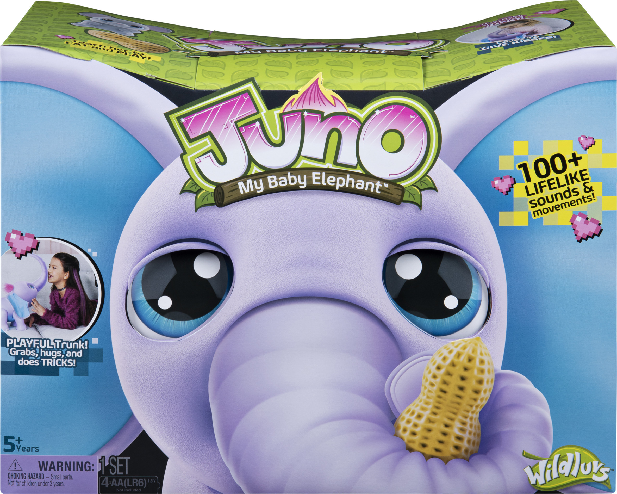 Juno My Baby Elephant with Interactive Moving Trunk and Over 150 Sounds and Movements - image 2 of 8
