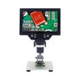 thumbnail image 1 of Zootealy Advanced Industrial Microscope with 12MP Camera, 7" HD LCD Screen, Various CCD Options, Ideal for Observation of Flora, Fauna, Skin, Electronics, Textiles. US Plug 110-240V., 1 of 7