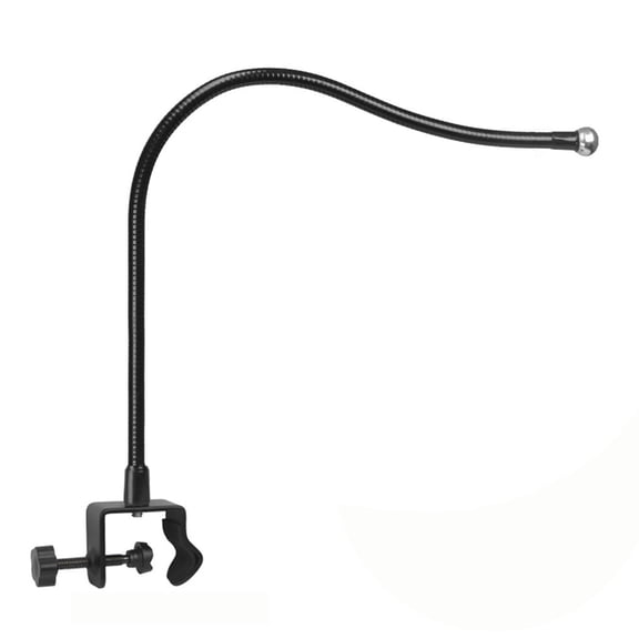 Strong Metal Phone Mount Clamp Adjustable Goosenecks Arm 17.4mm Socket Compatible Multiple Device Size for Home