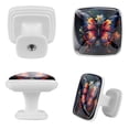 thumbnail image 2 of HemaKayy 12 Pack 1.18" Decorative Cabinet Knobs - Upgrade Your Handles - Durable & Stylish - Easy to Install - Elevate Your Home Kitchen Bedroom Furniture Decor - Blue Red Butterfly on Daisy Bush, 2 of 6