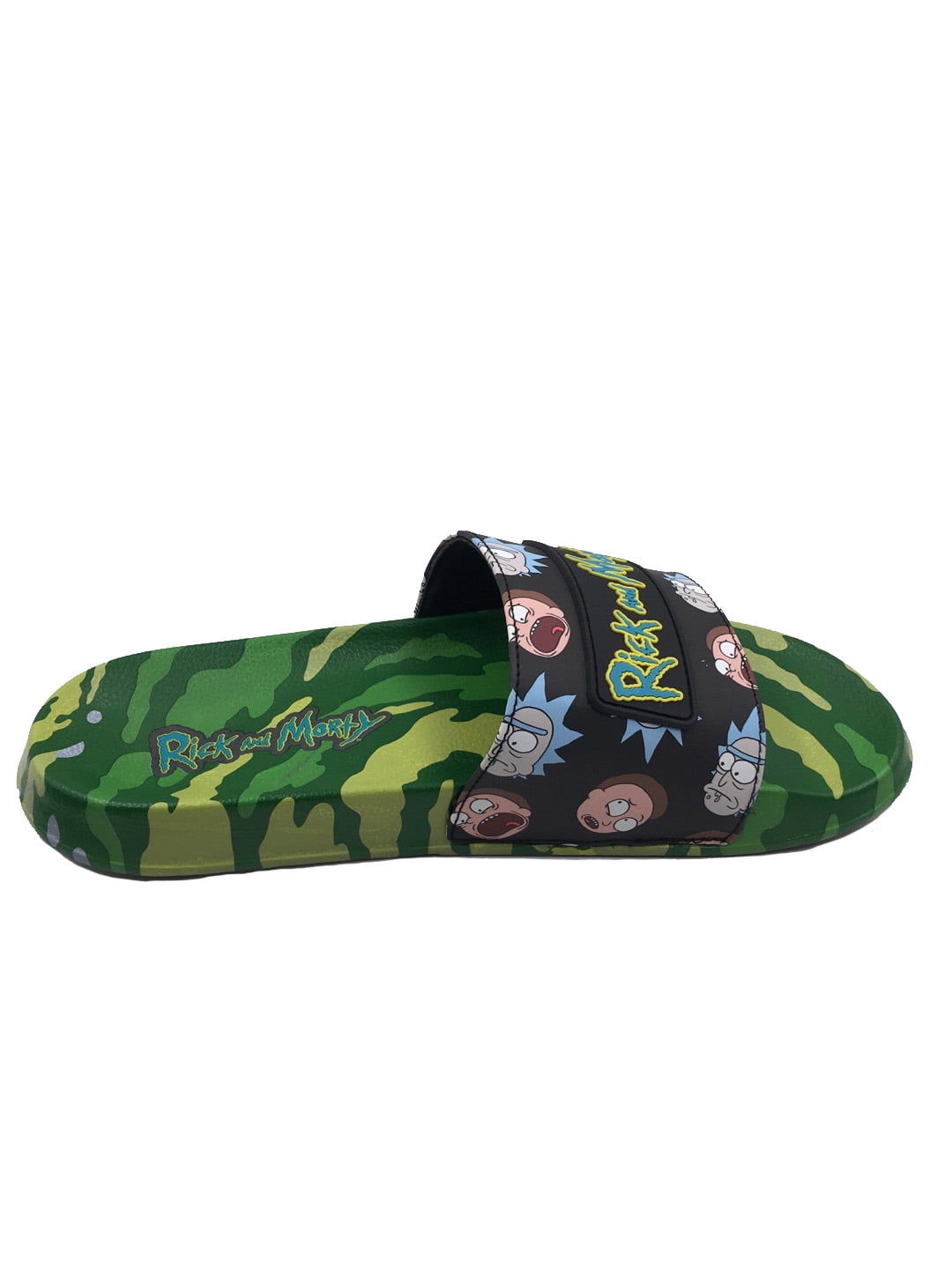 Rick and Morty Mens Soccer Slides Sandals, Sizes 7-13