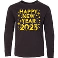 thumbnail image 3 of Inktastic Happy New Year 2025 Long Sleeve Youth T-Shirt, 3 of 5